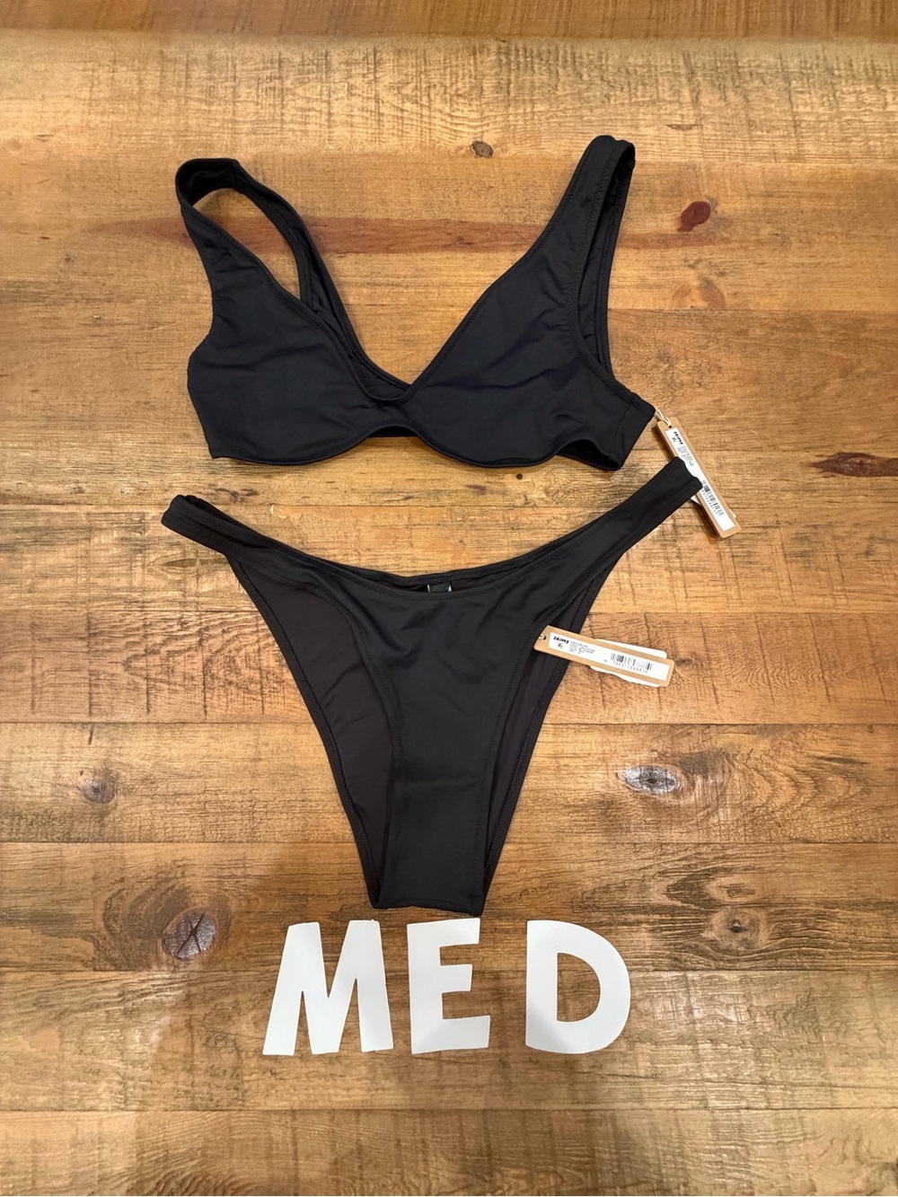 SKIMS Black Bikini Set